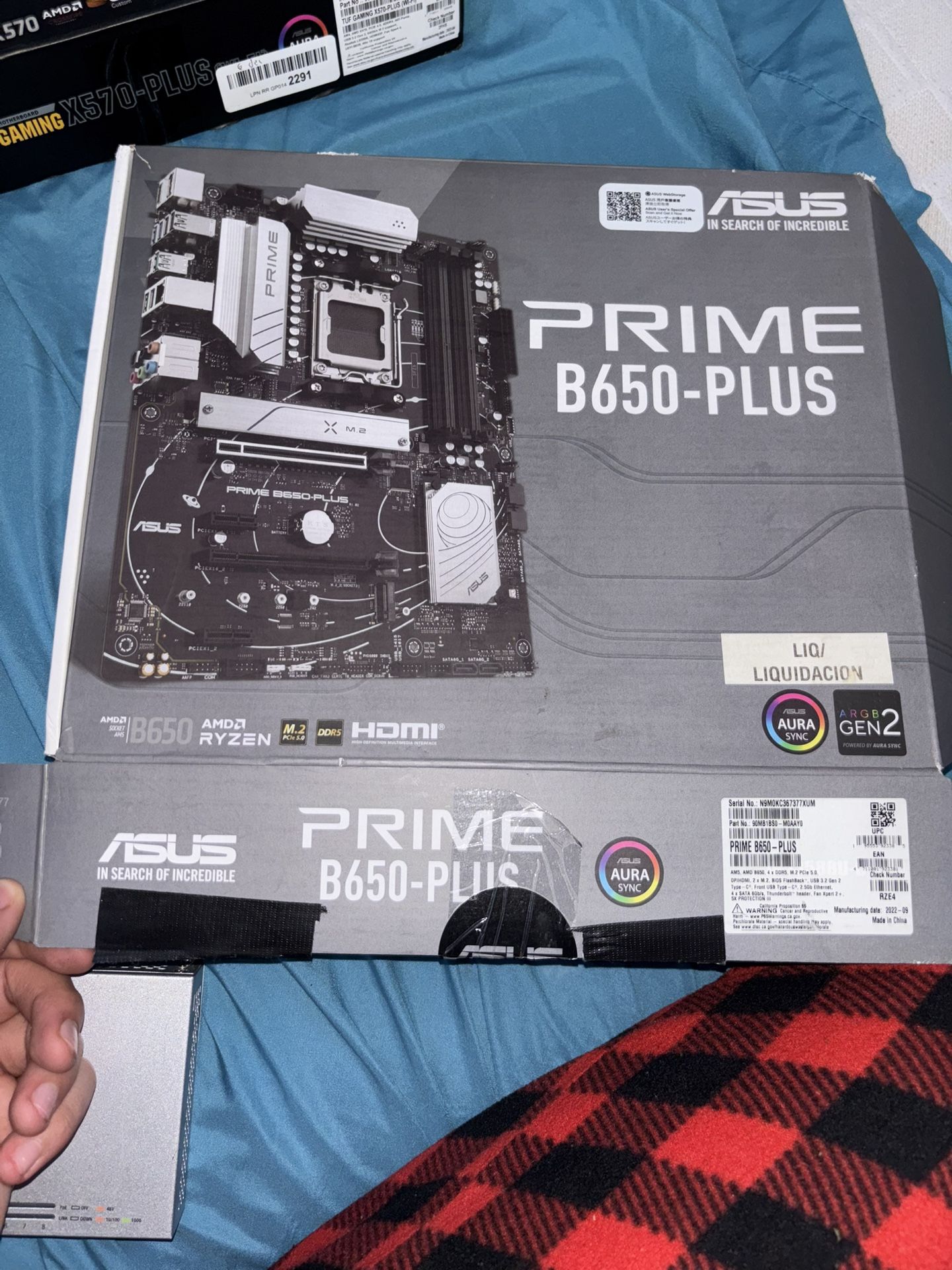 ASUS Prime B650-PLUS motherboard.