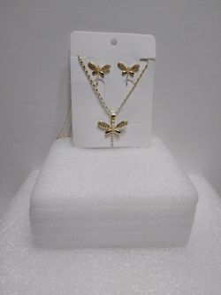 14k Oro Laminado Set 3 Piezas
