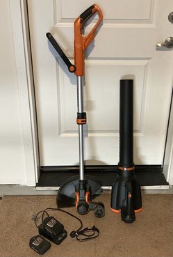 Worx 20V cordless trimmer and blower combo