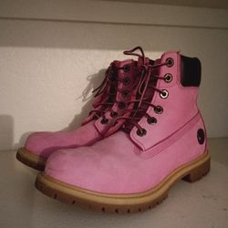 Hot Pink Breast cancer limited Edition Waterproof Timberlands