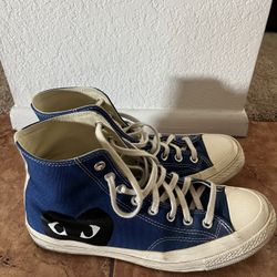 converse comme des garçons ‘blue’
