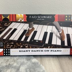 FAO Schwarz Giant Dance Mat Piano Music Record Play Tested Work Fun Holiday Gift