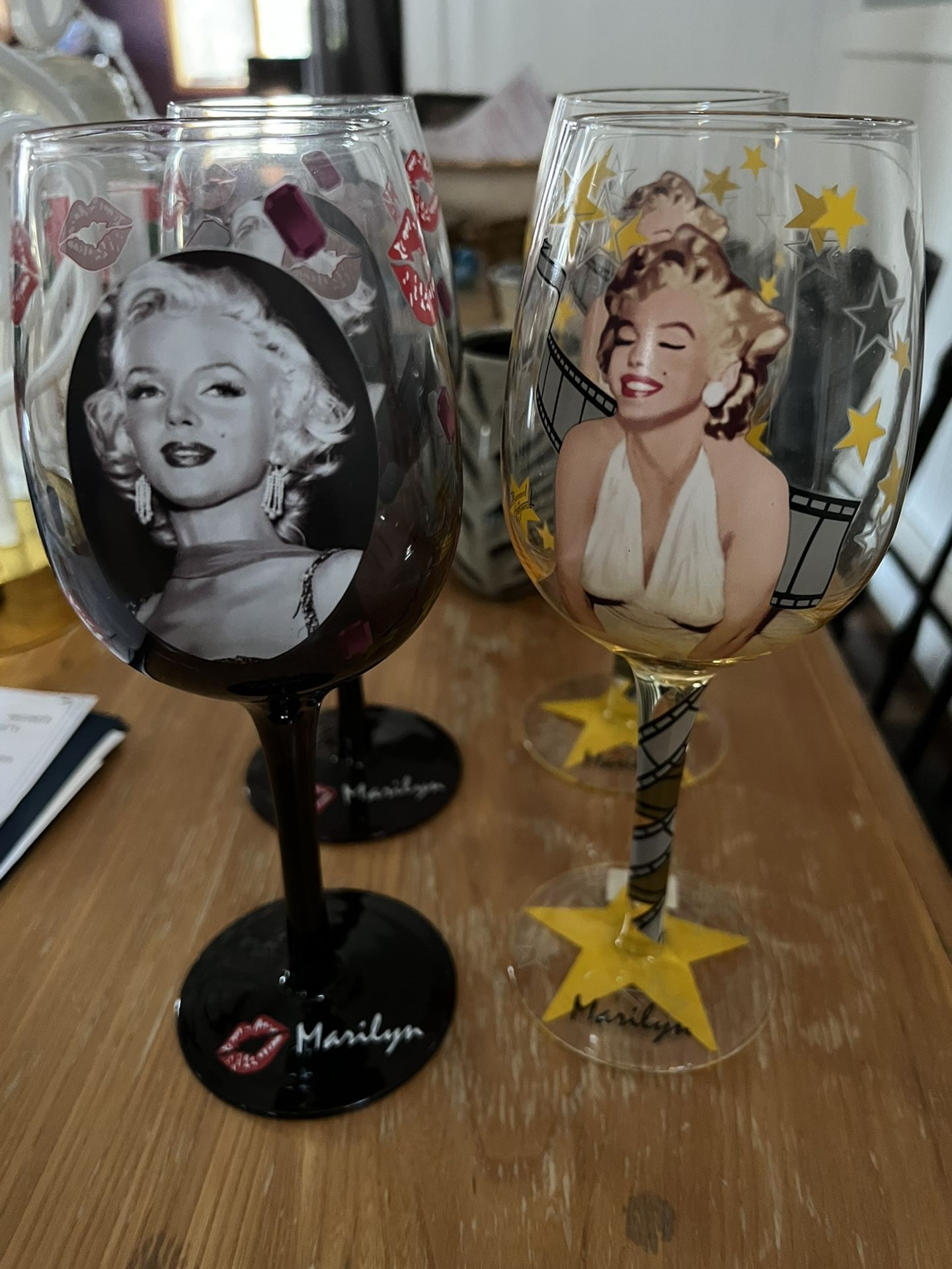 Marilyn Monroe Wine Glasses
