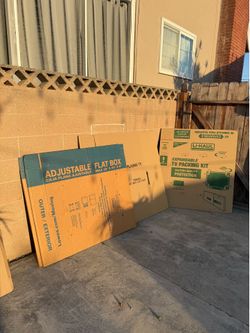 Moving Boxes - 3 Television TV Storage Boxes