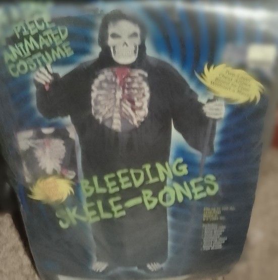 Bleeding Skele-Bones Mens Big & Tall Halloween Costume