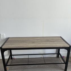 Modern Industrial Wood & Metal Console Table