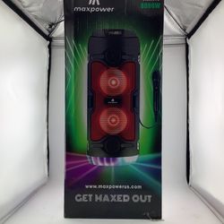 MaxPower MPD47 Portable Bluetooth Party Speaker with Microphone