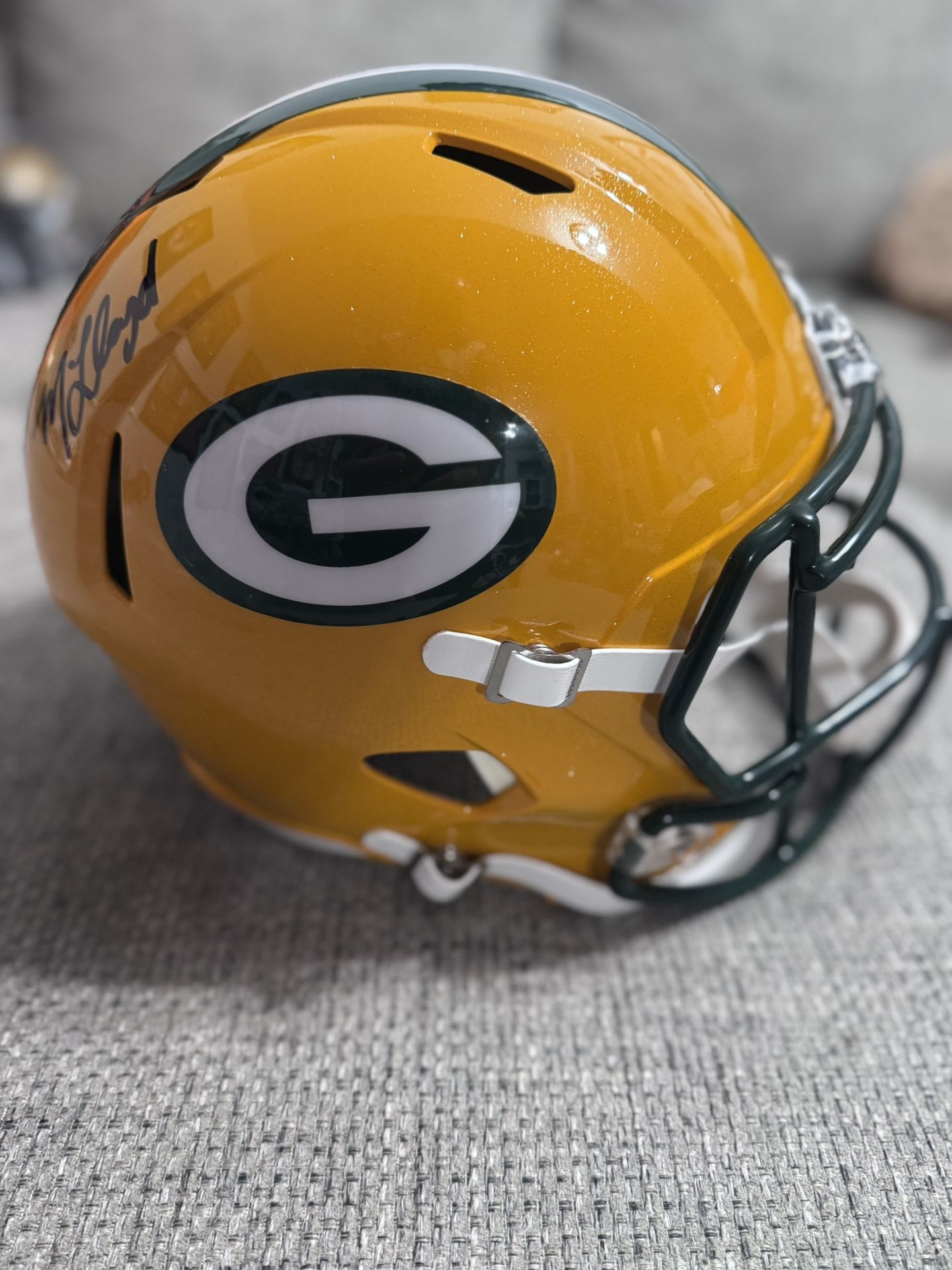 Green Bay Packers Marshawn Lloyd Signed Autograph Full Size Replice Helmet - BAS