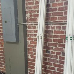 11 industrial 8' long florescent lights great for shop garage or shed $25 each
