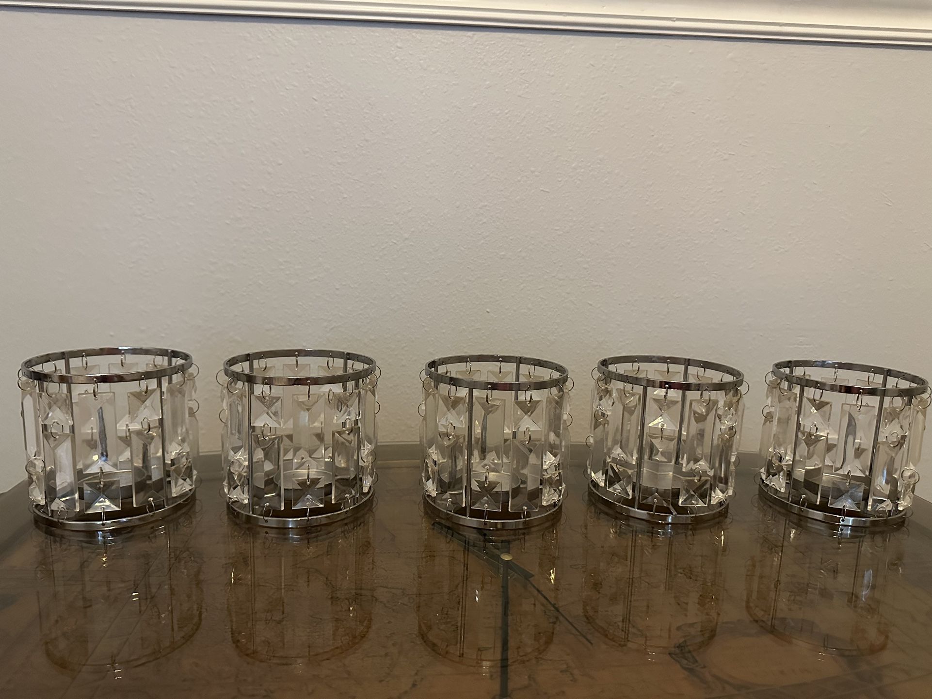 Crystal Votives/ Candle Holders