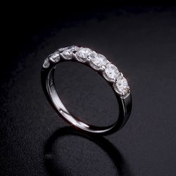 Ring Round Brilliant 1.00 ctw, VS2 Clarity, G Color, Diamond 14kt White Gold, Size 7