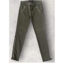 J BRAND Low Rise Skinny Jeans Olive Green Women’s Size 26x26