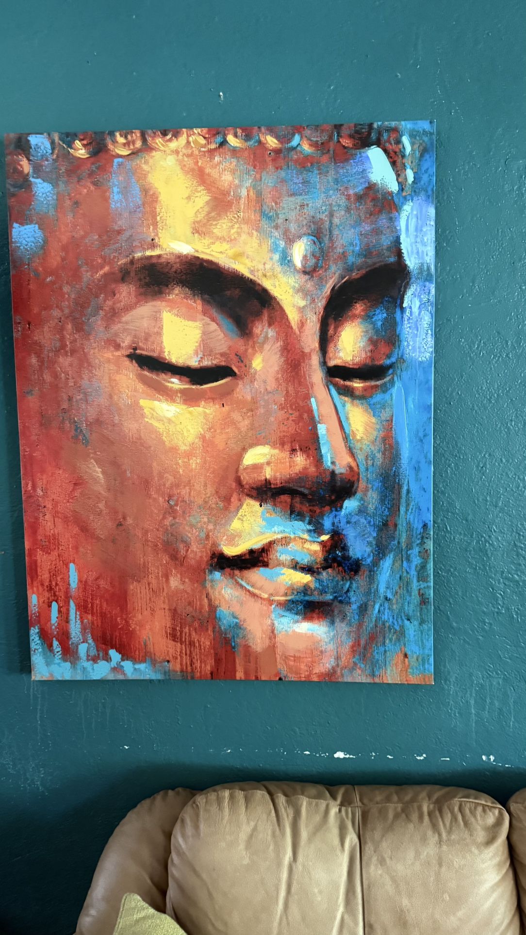 π¨ Vibrant Buddha Canvas Wall Art β Peaceful & Bold Statement Piece