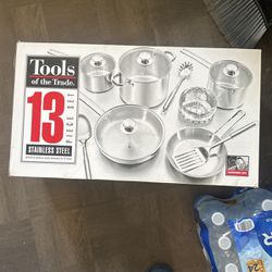 13 Stainless Steal Pot Set 