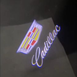 2 Cadillac Car Door Projector Puddle Welcome Lights. Wirelss Battery Operated Operated Version AVAILABLE. SHIPPING AVAILABLE