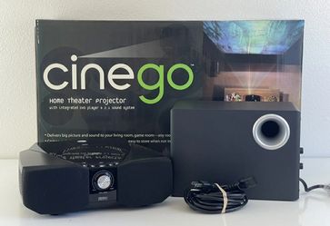 Cinego Home Theater Projector With DVD And Sub Woofer Speaker