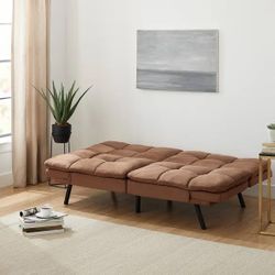 Mainstays Memory Foam Futon with 72" Camel