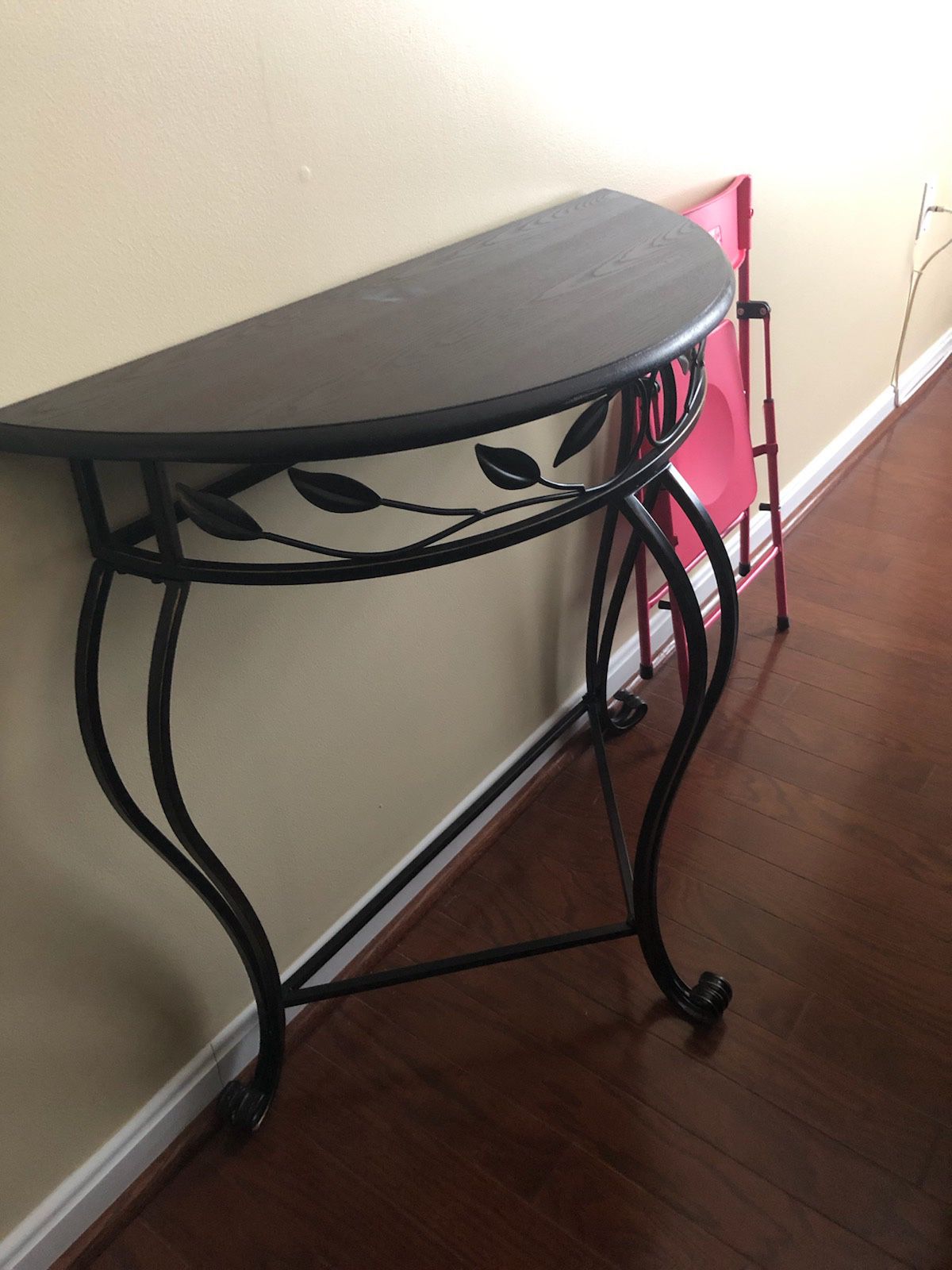 Chocolate brown console table