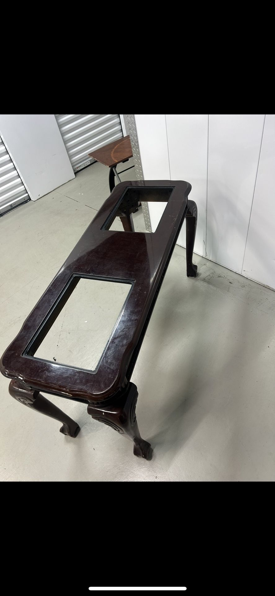 Vintage Wood Console / Sofa Table