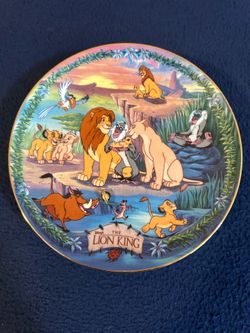 Vtg 1997  "Future King of Pride Rock" Disney Musical Collector Plate from The Bradford Exchange