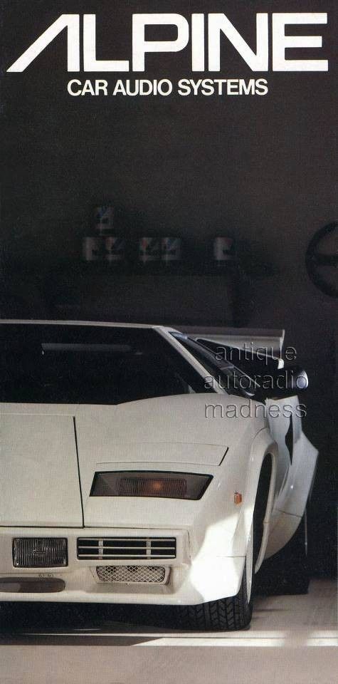 NOS old school 1987 Alpine 7245E.
