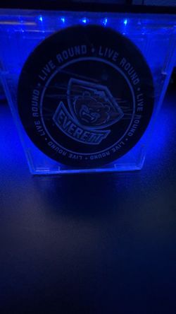 Signed hockey puck