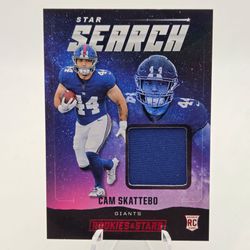 Cam Skattebo Rookies & Stars Star Search Jersey RC Card