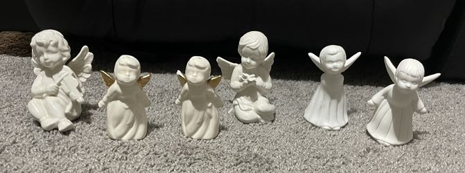 Ceramic & Glass Angel Figurines 