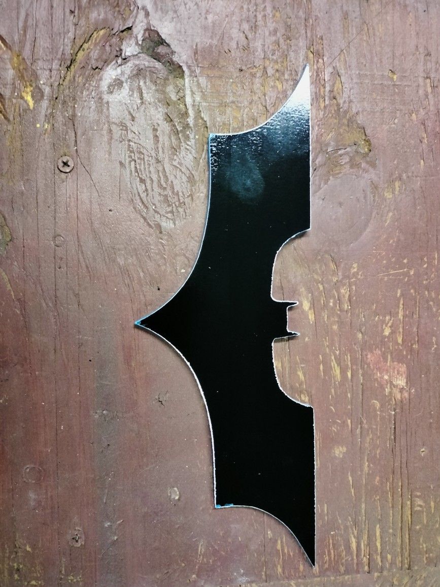 Batarang 3/16" Metal (Plasma Cut By Me) And Spray Painted By Me