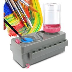 Paint Brush Cleaner,with Drain & Brush Holder