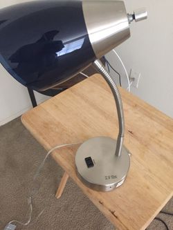 Desk Lamp with Outlet and USB