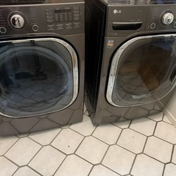 LG Front Load Washer & Gas Dryer – As-Is