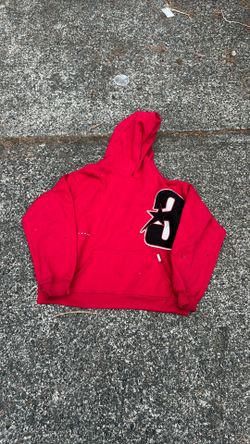 Sumwon baggy red 3 star hoodie large