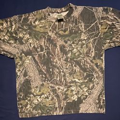 Vintage Mossy Oak Camouflage Camo Classic Outdoor Hunting Break-Up Country Tee XL