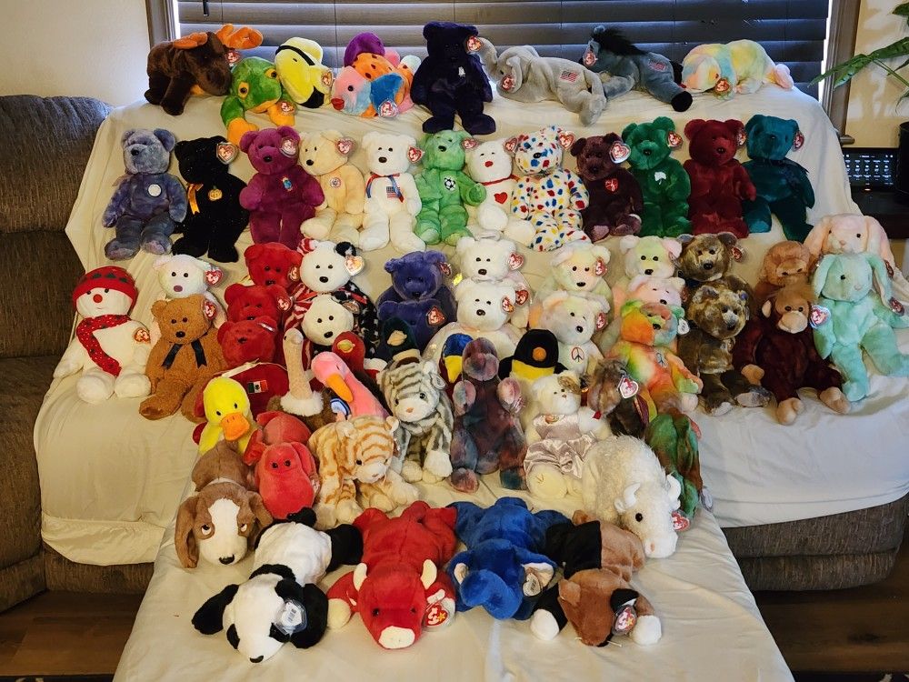 Beanie baby collection.