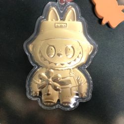 Gold foil key pendant