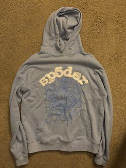 Sp5der Hoodie Medium Baby Blue
