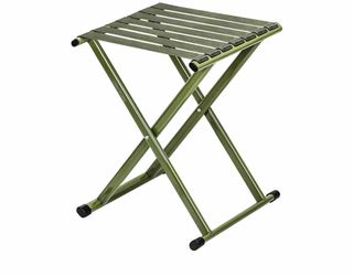 1518: [J] TRIPLE TREE Folding Stool 17.8" Height Heavy Duty Camping Stool Outdoor Portable Chair Hold up to 600 lbs for Walking Hiking Fishing