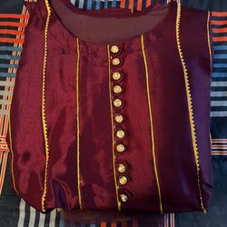 Pakistani woman long dress outfit