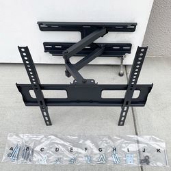 (NEW) $25 Full Motion 32-55” TV Wall Mount Bracket Dual Arms Swivel Tilts Max 99lbs 