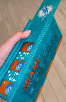 Miami Dolphins double 6 dominoes