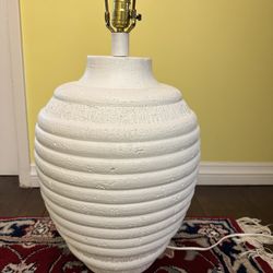 Post Modern Xl White Ceramic Lamp