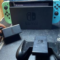 Nintendo Switch With Tv Adapter Controller And 256 Micro Sim
