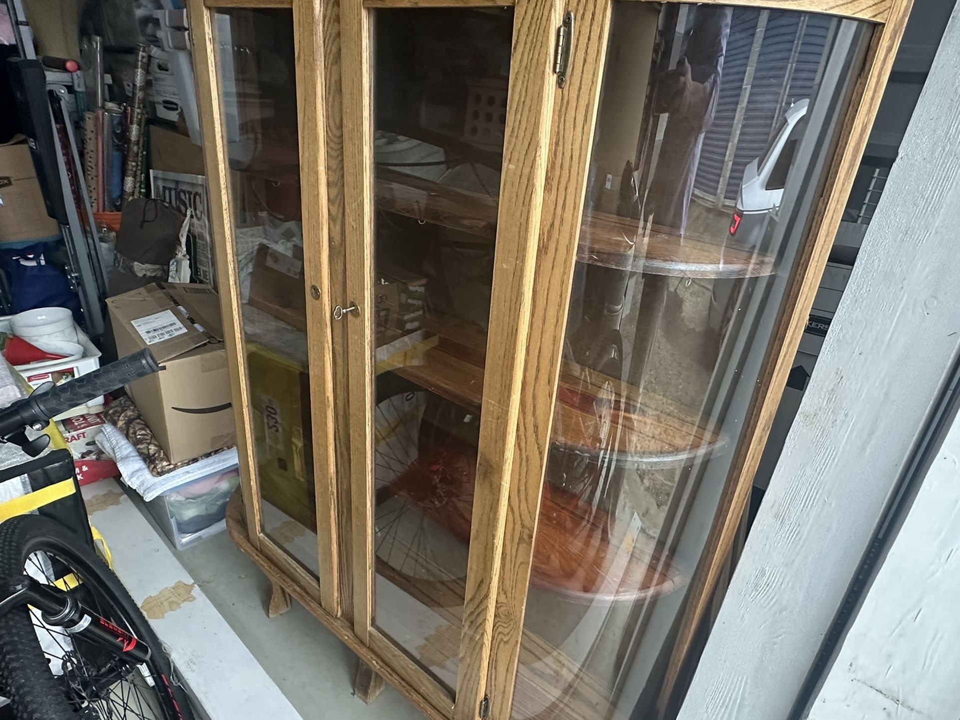 Beautiful Antique Curio Cabinet 125 Years Old 