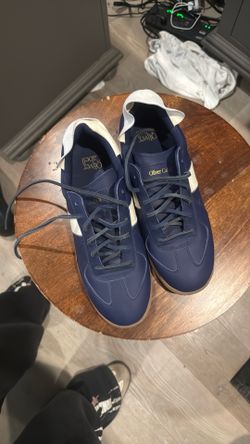Oliver Cabell Low 1 Navy Leather Sneakers Men’s