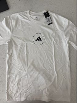 Adidas Tee Basketball Court White Medium