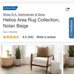 8ft X 13ft Helios Area Rug Collection Nolan Beige  BRANDNEW