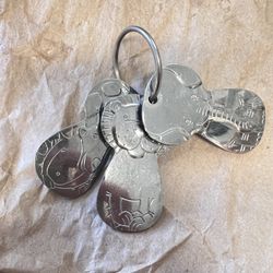 Kleynimals toy silver stainless steel toy keys