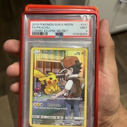 Pokemon Pikachu Cosmic Eclipse Secret Psa 9 2019 Sun And Moon