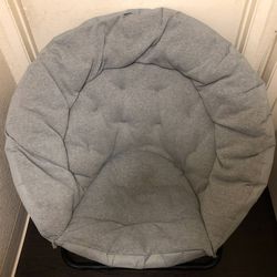 Urban Lounge Oversized Saucer Chair (Gray/Light Blue Mint) for Sale